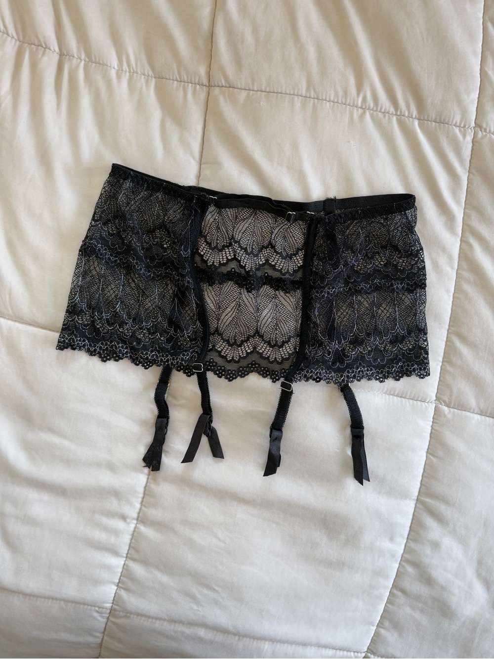 Lace Garter Belt Skirt